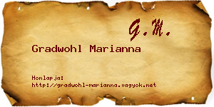 Gradwohl Marianna névjegykártya